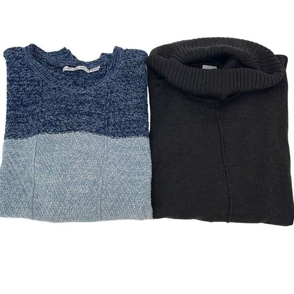 Eight Eight Eight / Cupio Womens Pullover Sweater Bundle Of 2 Charcoal Blue Size - Picture 2 of 8